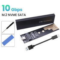 Корпус для внешнего жесткого диска NVMe SATA NGFF M.2, USB 3,1, 10 Гбит/с