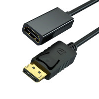 Переходник DP в HDMI-совместимый кабель «штырь-гнездо» для ноутбука HP/DELL, ПК, порт дисплея в 1080P, совместимый с HDMI-конвертер шнура