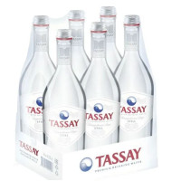 Вода питьевая TASSAY (Тассай), негазированная, 0.75 л х 6 шт, стекло