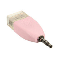 Универсальный мини-Переходник 3,5 мм с аудиоразъемом AUX на USB 2,0 мм, кабель преобразователя для автомобиля, MP3, динамика, U-диска, USB-флеш-накопителя, адаптер