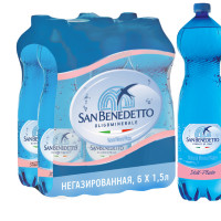 Минеральная вода San Benedetto негазированная, ПЭТ 1.5л 6 шт