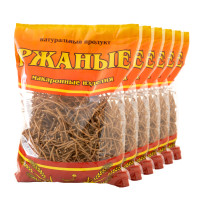 Макароны цельнозерновые вермишель ржаная 6 упаковок по 350 г., диетические продукты питания, Рондапродукт