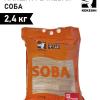 Макароны лапша гречневая Соба, Kekeshi, 2,4 кг, Китай