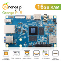 Оранжевый Pi 5 16 ГБ RK3588S