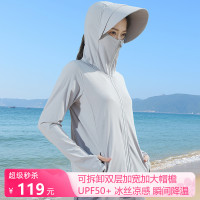 邁奧裏防曬衣女款2023新款夏季外套冰絲輕薄抗UV透氣防曬服衫