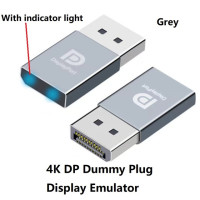 4K DP муляж штепсельной вилки Φ Displayport виртуальный монитор Безголовый дисплей призрака эмулятор EDID 4K DP Виртуальный адаптер дисплея