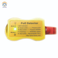 PoE-World быстрое определение питания по сети Ethernet с помощью детектора PoE RJ-45, тестер PoE, Пассивный/1/802 AF/at; 24 В/48 В/56 в