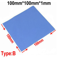 Силиконовые термопрокладки для ЦПУ, 10х10х1 мм, 100 шт