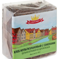 Хлеб мультизлаковый с семенами, Old Town, цельнозерновой бездрожжевой 450 грамм