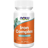 Железо Iron Complex 100 табл NOW