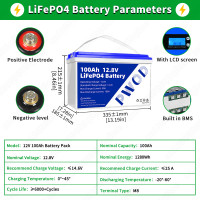 Литий-железо-фосфатная батарея Lifepo4 12 В 100 Ач 200 Ач