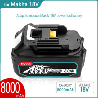 Обновленная аккумуляторная батарея BL1860 для Makita, 18 в, 8000 мАч, литиевая батарея для Makita BL1840, BL1850, BL1830, BL1860B, LXT 400