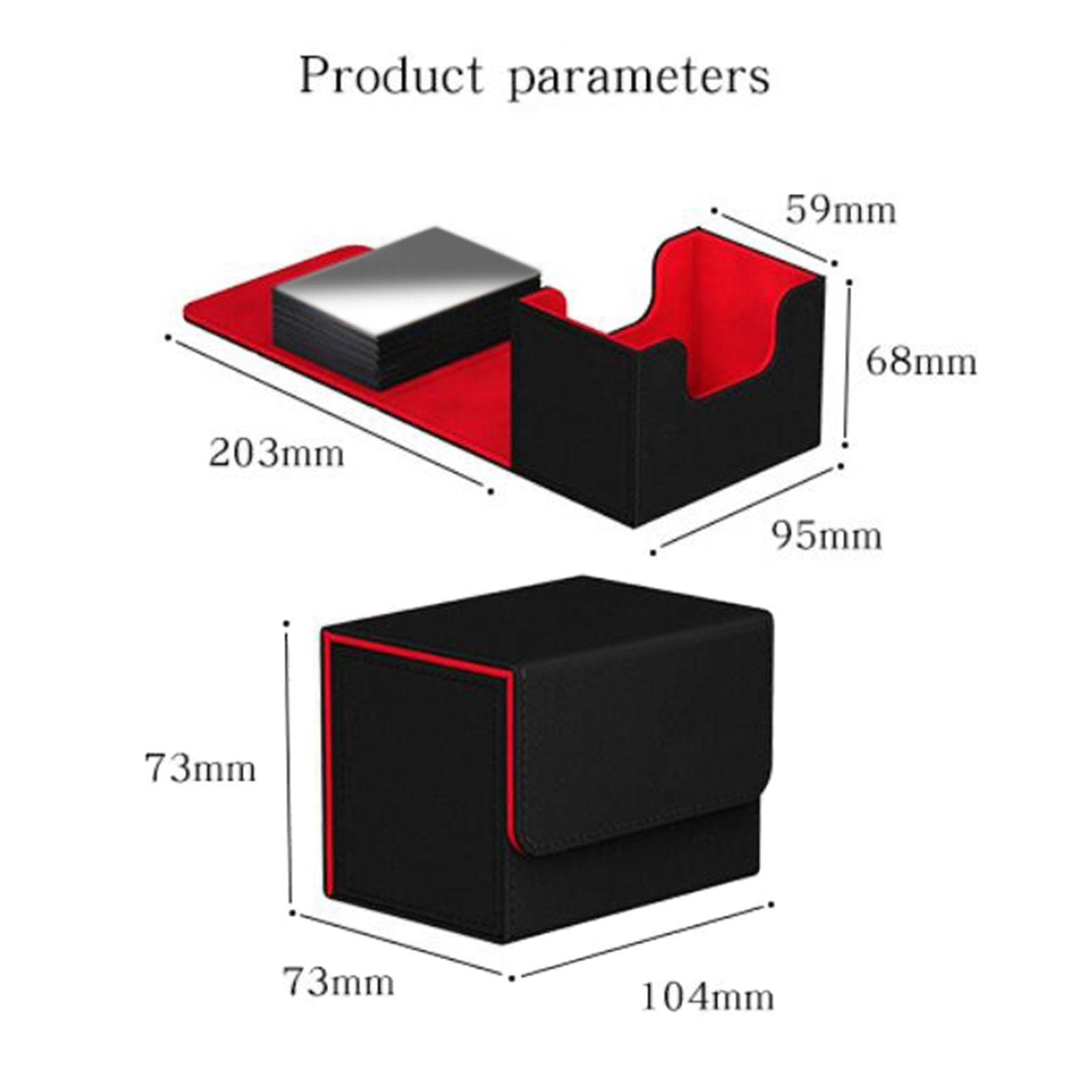 Trading Card Deck Box Storage Gathering Card Toy Organizer Holder Display Container Large Card Dividers for TCG MTG