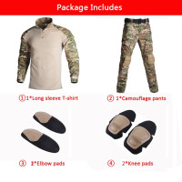 Военная Униформа Мультикам, боевая рубашка, тактический охотничий костюм, камуфляжные мужские брюки, одежда для страйкбола, пейнтбола и накладки плюс 8XL