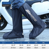 Riding Rain Boots Cover Waterproof Shoes Cover Men Women Non-slip Reflective Shoes Cover for Motorcycle Boots Rain Cover