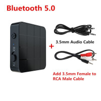 Bluetooth 5,0 аудиоприемник передатчик AUX RCA 3,5 мм 3,5 Jack USB музыкальные стерео Беспроводные адаптеры Dongle для автомобиля ТВ ПК динамик