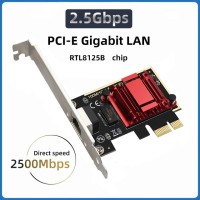 Сетевая карта 2,5G PCI-E RTL8125B, чип Gigabit Ethernet PCI Express, сетевая карта 10/100 Мбит/с 1 Гбит/с/2500 Гбит/с RJ45 LAN PC