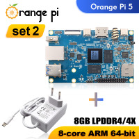 Блок питания Orange Pi 5 + Type-C, 8 Гб ОЗУ, RK3588S, телефон с внешним кольцом, Wifi6 + BT5, один компьютер, оранжевая демо-плата Pi5