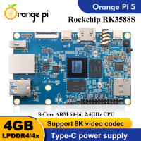 Одноплатный компьютер Orange Pi 5, 4 Гб ОЗУ, RK3588S, модуль PCIE Externel Wifi6 + BT5 SSD, Orange Pi5, демонстрационная плата, работает на ОС Android Debian