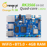 Мини-ПК Orange Pi 3B, 4 Гб ОЗУ, Rockchip RK3566, четырехъядерный, 64-разрядный, Wi-Fi + BLE Gigabit Run, Android, Linux, OpenHarmony OS, SBC