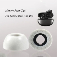 Насадки из пены с эффектом памяти для Realme Buds Air5 Pro, беспроводные наушники-вкладыши, наушники-вкладыши, запасные аксессуары из пены