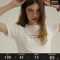 HeartBoon【亢奮】甜辣妹美式半袖情侶夏裝白色短袖T恤女潮牌T恤