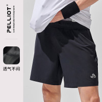 伯希和戶外速乾短褲男夏新款潮流薄款彈力五分運動褲健身跑步褲