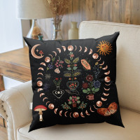 Декоративная наволочка для подушки в виде цветка Луны