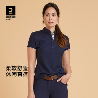 【新品】迪卡儂polo衫女春季正肩短袖T恤女士內搭馬術運動IVG1