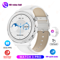 Для Huawei GT3 Pro ECG+PPG Bluetooth Call Smart Watch Women HD Sreen Custom Dial IP68 Waterproof Ladies Smartwatch+Box 2023 новый