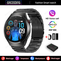 Смарт-часы Sugar Smart Watch ECG+PPG Bluetooth Call 466*466 AMOLED 1.43 Inch Full Touch Screen Smartwatch For Android