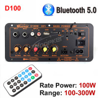 Внешняя панель Woopker 300 Вт, D100, сабвуфер, двойной микрофон, AMP модуль, 12 В, 24 В, 220 В, медиа-плеер