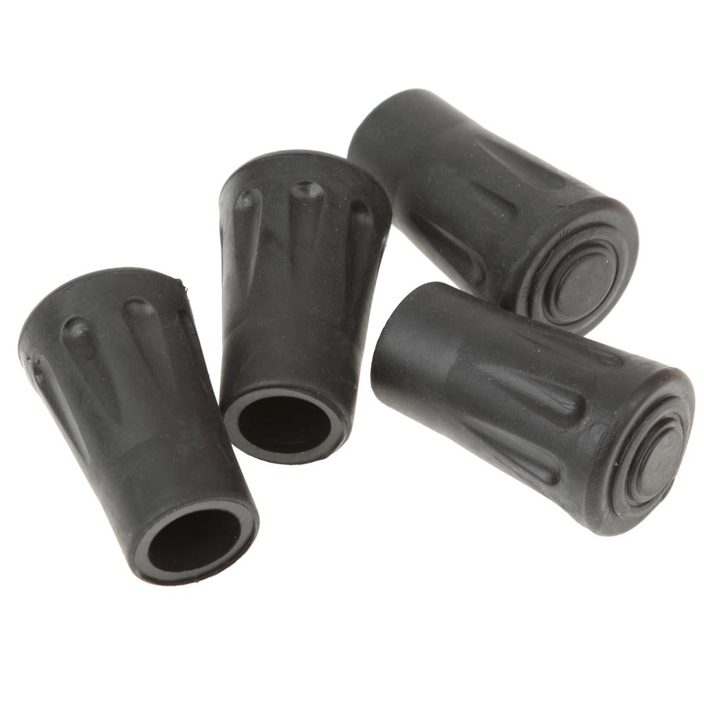 Pack of 4pcs 4cm Replacement Rubber Tips End for Walking s Outdoor Mountaineering Equipment