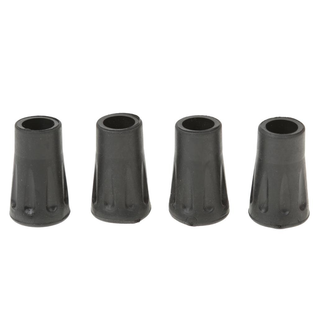 Pack of 4pcs 4cm Replacement Rubber Tips End for Walking s Outdoor Mountaineering Equipment