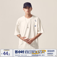 男道夏季字母印花短袖T恤青年男生ins潮牌寬鬆日系半袖情侶T恤