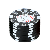 3 слоя покер чип Стиль травы измельчитель табака и травы курительная трубка аксессуары гаджет красный/зеленый/черный травяной измельчитель для сигарет