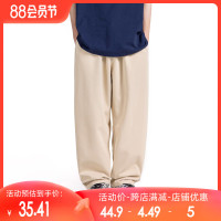 MF工作室 男生春夏直筒休閒長褲 cityboy工裝基礎純色寬鬆日系潮