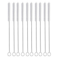 10 шт./набор, щётки из нержавеющей стали для чистки стеклянных трубок