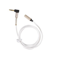 Высококачественный Удлинительный кабель с аудиоразъемом 3,5 мм и штекером AUX 90 градусов под прямым углом, вспомогательный кабель для колонок, наушников для ПК