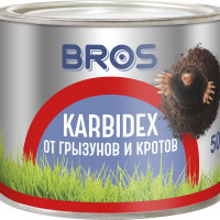 Гранулы BROS KARBIDEX от кротов и землероек, 500 гр