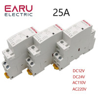 Бытовой модульный контактор переменного тока, 2P, 16 А, 20 А, 25 А, 1NO, 1NC, 2NO, 2NC, 220 В, 230 В, Гц