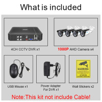 Система видеонаблюдения на 4 камеры Smar, 720P / 1080P, комплектация на выбор
