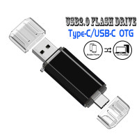 Металлический USB флеш-накопитель OTG 2 в 1 Type-c 2,0 32 Гб 64 Гб 128 ГБ