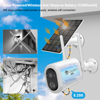 Солнечная наружная камера видеонаблюдения, 3MP, аккумулятор 800 мАч