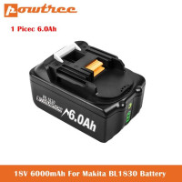 Аккумуляторная литий-ионная батарея 3,0/4,0/6,0 Ач для Makita 18 в, BL1850, BL1830, BL1860, LXT400, L50