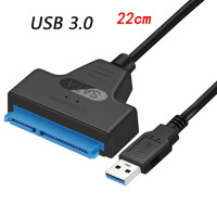 Суперскоростной переходник с SATA на USB 3,0/2,0, до 6 Гбит/с, поддержка 2,5-дюймового внешнего SSD HDD жесткого диска, 22 Pin Sata III A25