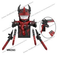 Кубики WM WM2565 WM2565A бензопила, человек, бензопила, демон, аниме кубики, куклы, мини Экшн-фигурки, строительные блоки, сборные подарки