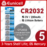 EUNICELL 5 шт.-25 шт. 200 мАч CR2032 батарейки для монет CR 2032 5004LC DL2032 3 В литиевая батарея для часов игрушки автомобильный пульт