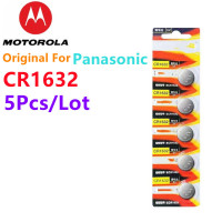 5 шт., литиевые элементы для Panasonic CR1632 LM1632 BR1632 ECR1632