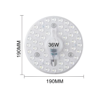 Светодиодная панель, круглая/квадратная лампа для потолка, 220 В переменного тока, 12 Вт, 18 Вт, 24 Вт, 36 Вт, 50 Вт, 60 Вт